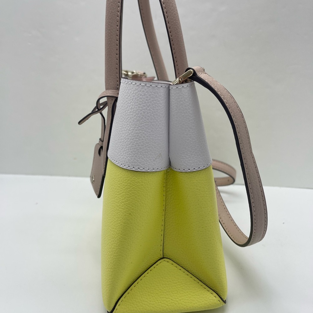 Kate Spade Eva Colorblock Small Top Zip Satchel Crossbody 
Limelight Multi 
NWT - Picture 3 of 16